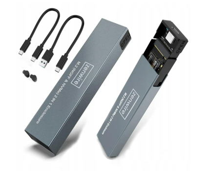 Akcesoria do dysków Zenwire Obudowa na dysk M.2 NVME/SATA PCIe USB-C Gen2 10GB/s